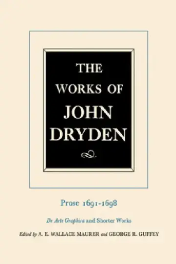 Cover of The Works of John Dryden, Volume XX