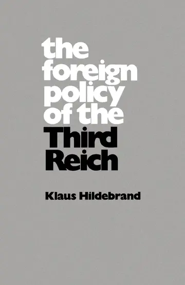 Cover of The Foreign Policy of the Third Reich