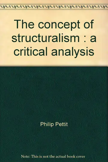 Cover of The concept of structuralism