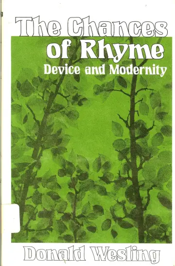 Cover of Chances of Rhyme –S