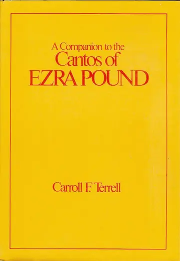 Cover of A Companion to the Cantos of Ezra Pound V 2