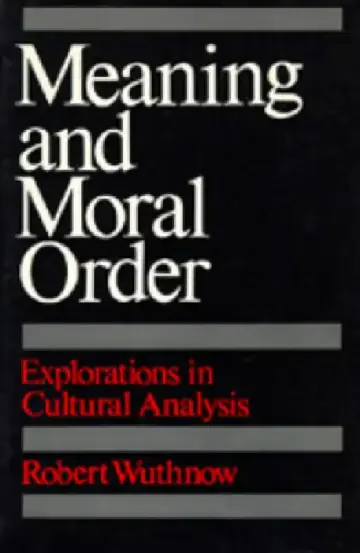 Cover of Meaning and Moral Order