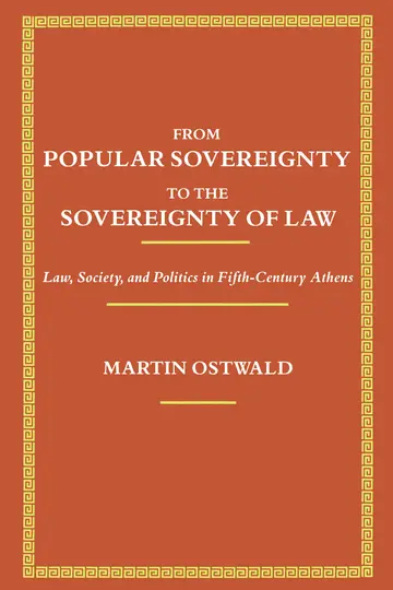 Cover of From Popular Sovereignty to the Sovereignty of Law
