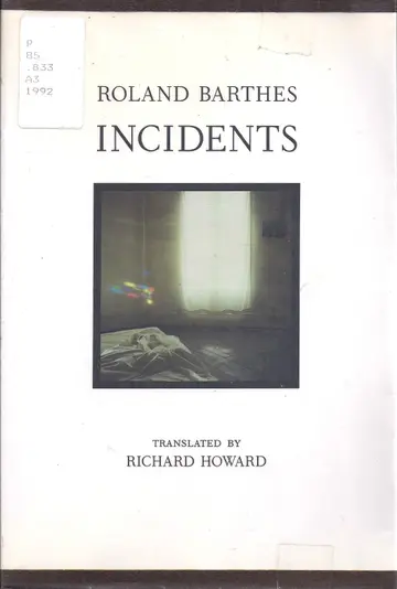 Cover of Incidents