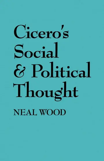 Cover of Cicero's Social and Political Thought