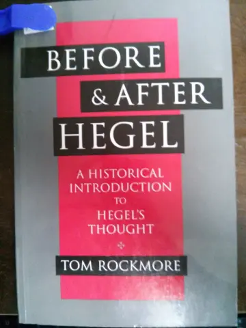 Cover of Before & After Hegel – A Historical Introduction to Hegel′s Thought