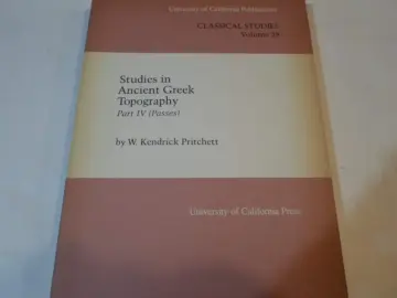 Cover of Studies in Ancient Greek Topography