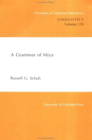 Cover of A Grammar of Miya