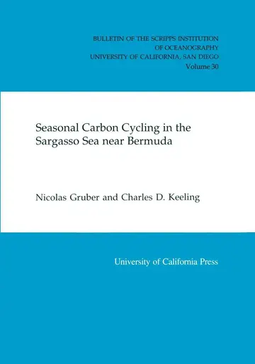Cover of Seasonal Carbon Cycling in the Sargasso Sea Near Bermuda