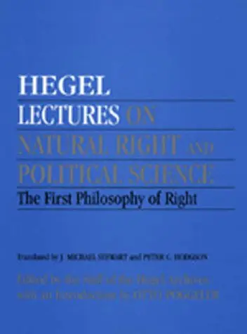 Cover of Lectures on Natural Right & Political Science – The First Philosophy of Right