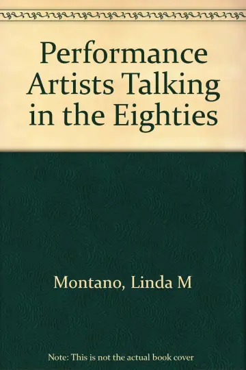 Cover of Performance Artists Talking in the Eighties