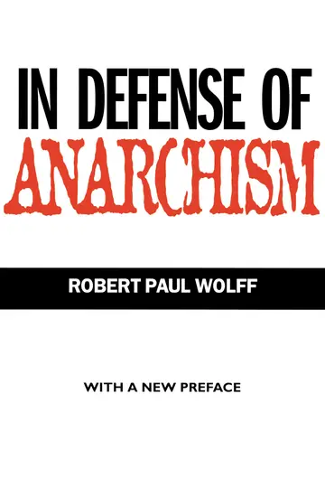 Cover of In Defense of Anarchism