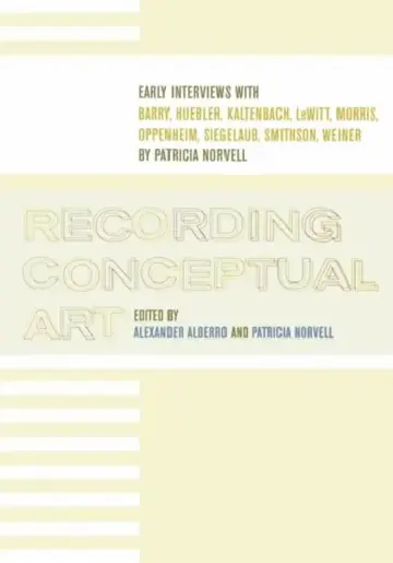 Cover of Recording Conceptual Art