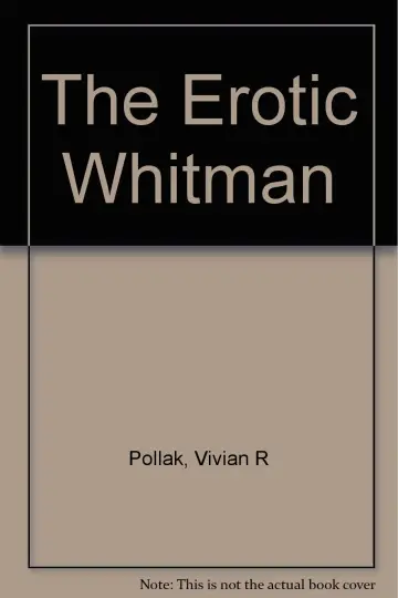 Cover of The Erotic Whitman