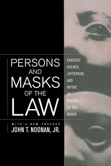 Cover of Persons and Masks of the Law