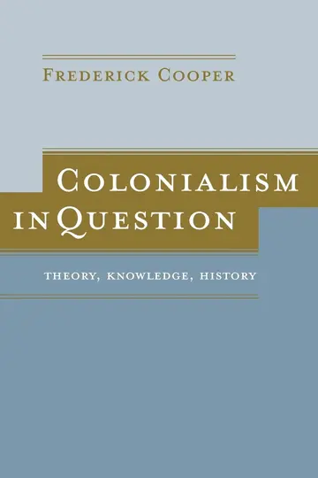 Cover of Colonialism in Question