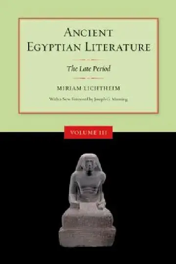 Cover of Ancient Egyptian Literature, Volume III