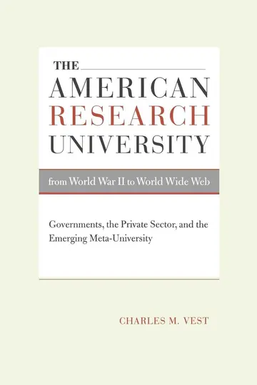 Cover of The American Research University from World War II to World Wide Web