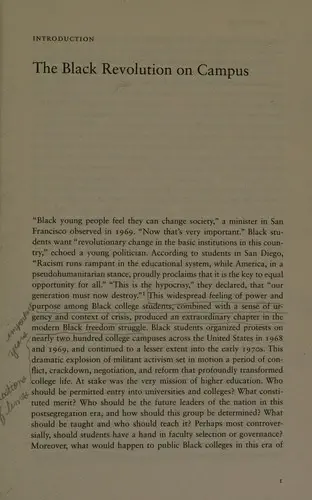 Cover of The Black Revolution on Campus