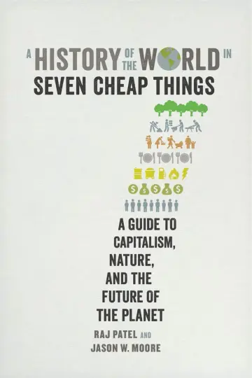 Cover of A History of the World in Seven Cheap Things – A Guide to Capitalism, Nature, and the Future of the Planet