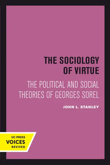 Cover of The Sociology of Virtue