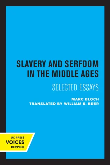 Cover of Slavery and Serfdom in the Middle Ages