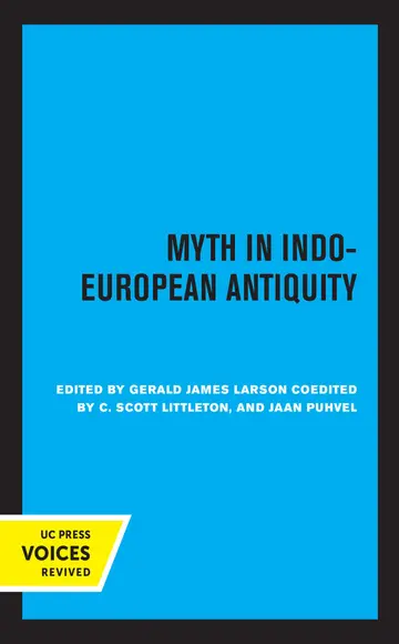 Cover of Myth in Indo-european Antiquity