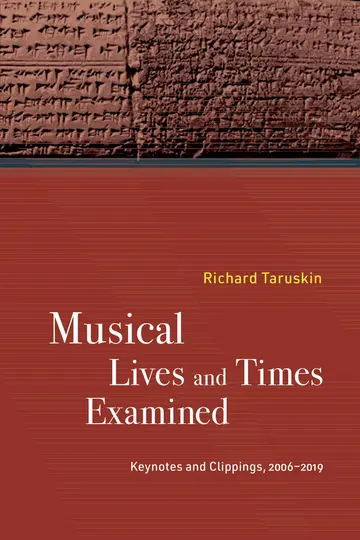 Cover of Musical Lives and Times Examined