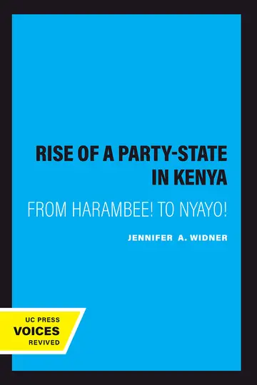 Cover of The Rise of a Party-State in Kenya