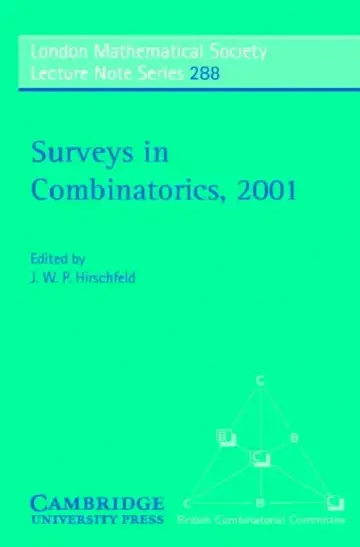 Cover of Surveys in Combinatorics, 2001