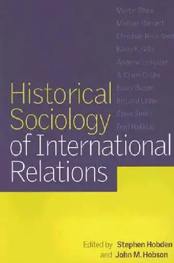 Cover of Historical Sociology of International Relations