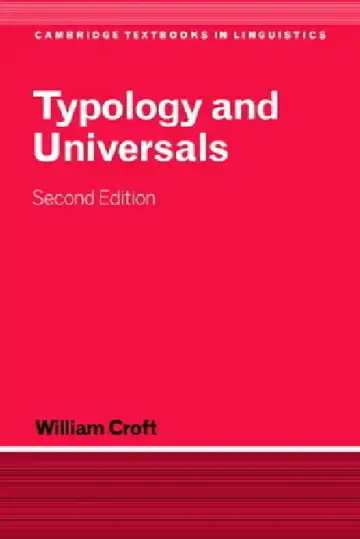 Cover of Typology and Universals