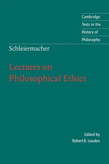 Cover of Schleiermacher