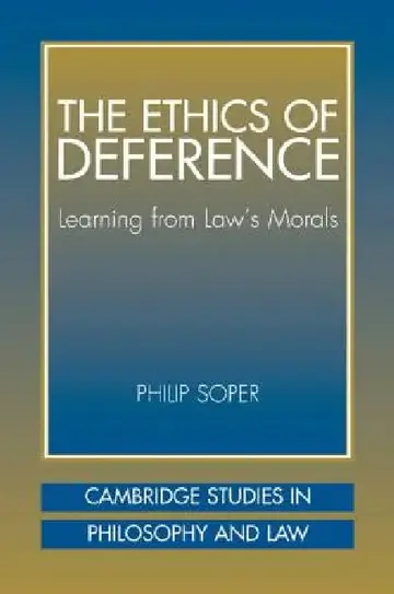 Cover of The Ethics of Deference