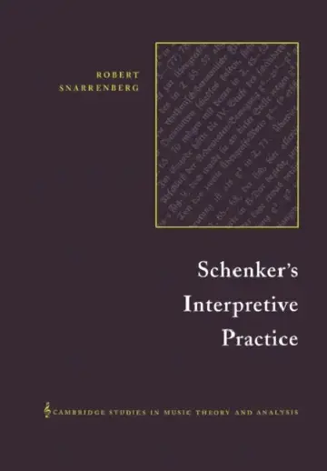 Cover of Schenker's Interpretive Practice