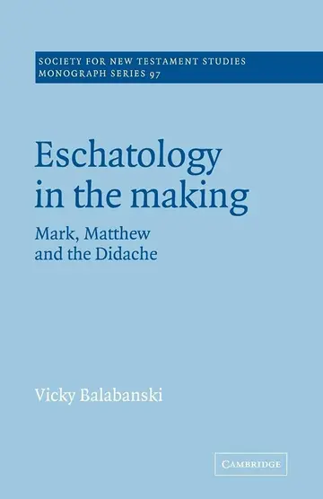 Cover of Eschatology in the Making
