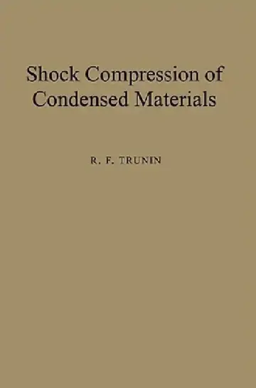 Cover of Shock Compression of Condensed Materials