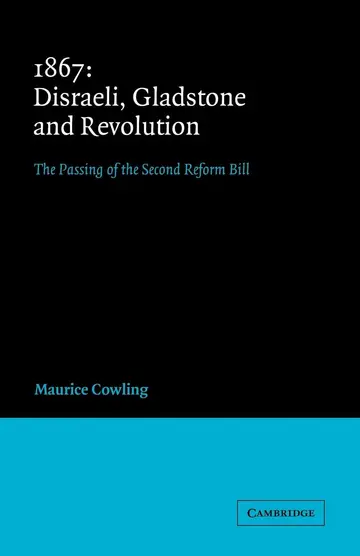 Cover of 1867 Disraeli, Gladstone and Revolution