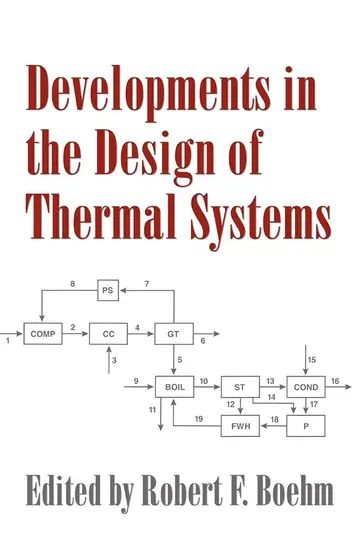 Cover of Developments in the Design of Thermal Systems