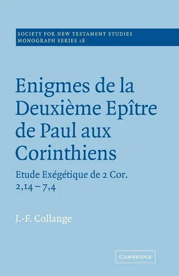 Cover of Enigmes de la Deuxieme Epitre de Paul aux Corinthiens