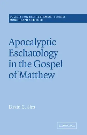 Cover of Apocalyptic Eschatology in the Gospel of Matthew