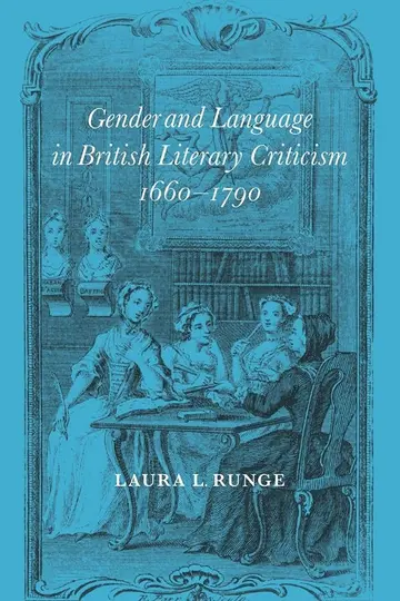 Cover of Gender and Language in British Literary Criticism, 1660–1790