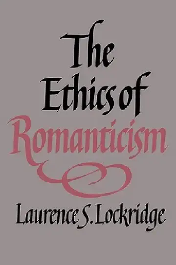 Cover of The Ethics of Romanticism