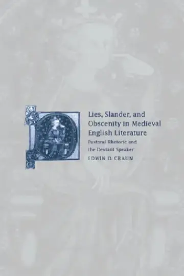 Cover of Lies, Slander and Obscenity in Medieval English Literature