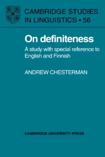 Cover of On Definiteness