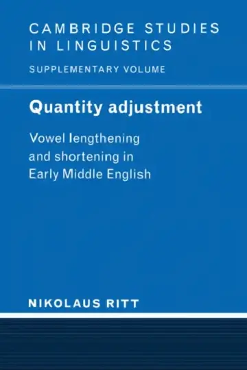 Cover of Quantity Adjustment