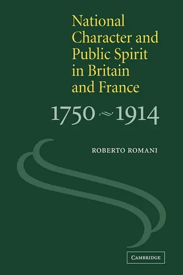 Cover of National Character and Public Spirit in Britain and France 1750-1914