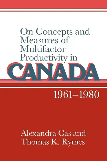 Cover of On Concepts and Measures of Multifactor Productivity in Canada, 1961–1980