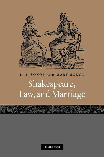 Cover of Shakespeare, Law, and Marriage