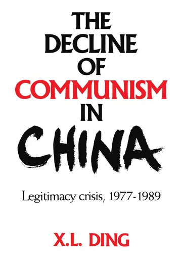Cover of The Decline of Communism in China